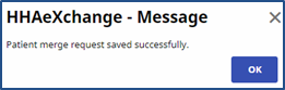 Patient Merge Successful